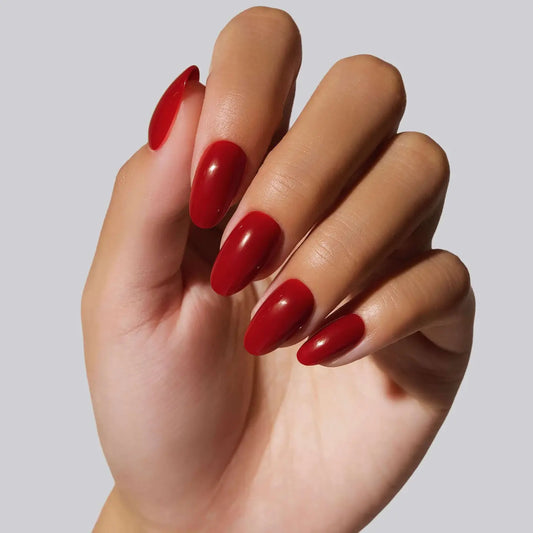 Red Red (Short Round) Nails