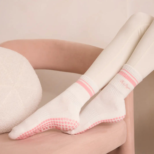 Souls. Pink Goal Digger Grip Socks For Pilates, Yoga, Barre