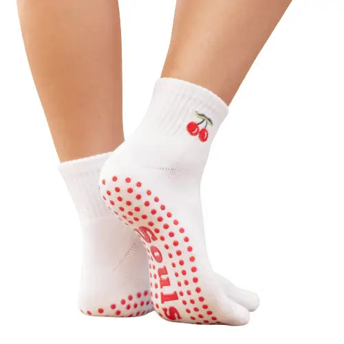 Souls. Very Cherry Grip Socks for Yoga, Pilates & Barre