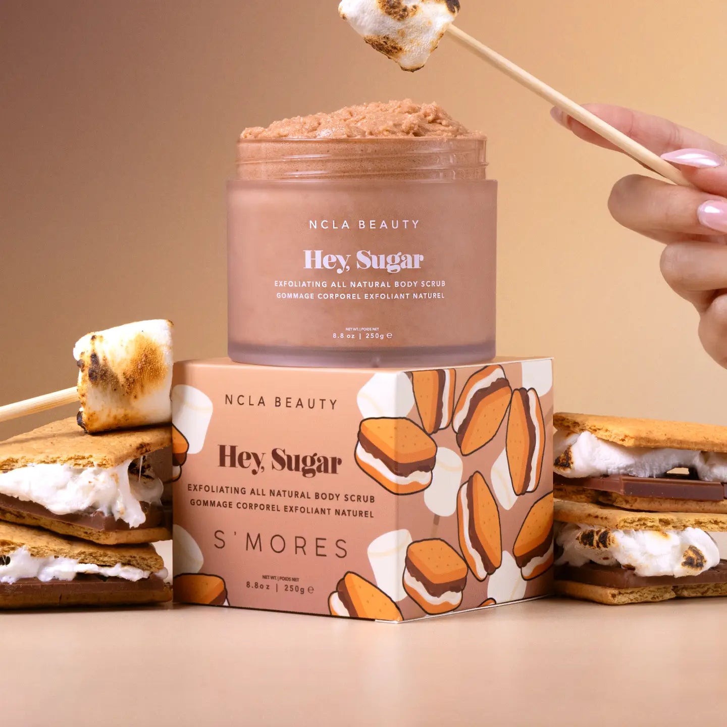 NCLA Beauty Hey, Sugar All Natural Body Scrub - S'mores