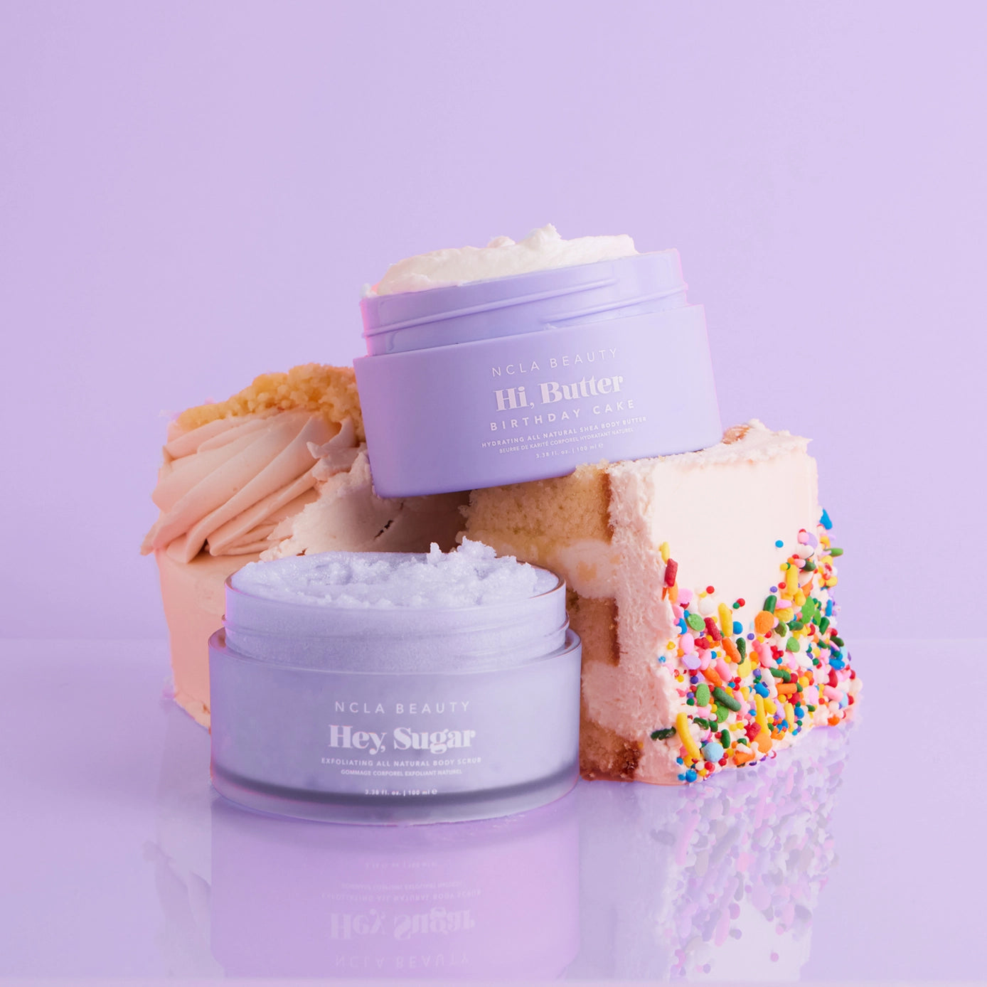 NCLA Birthday Cake Body Scrub + Body Butter Set