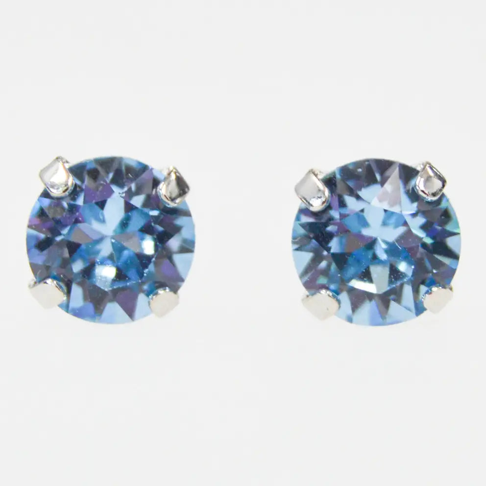 Aquamarine Stud Earrings | Katora
