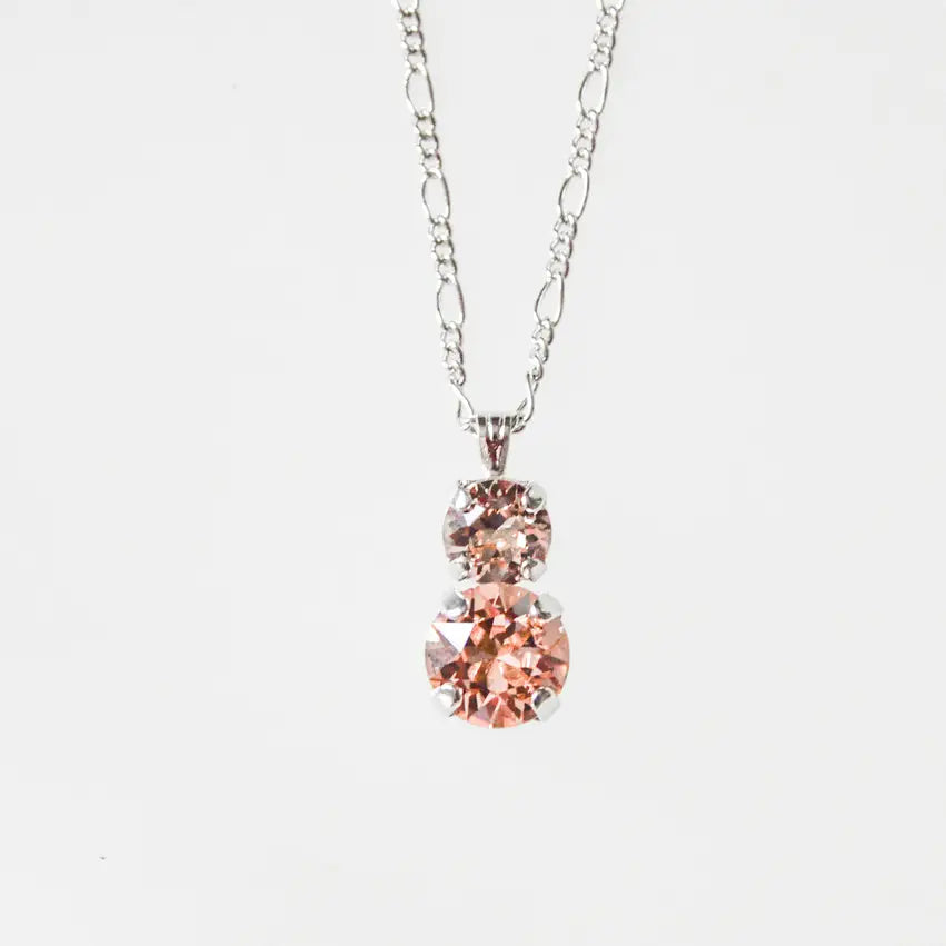 Narragansett Peach Stacked Necklace