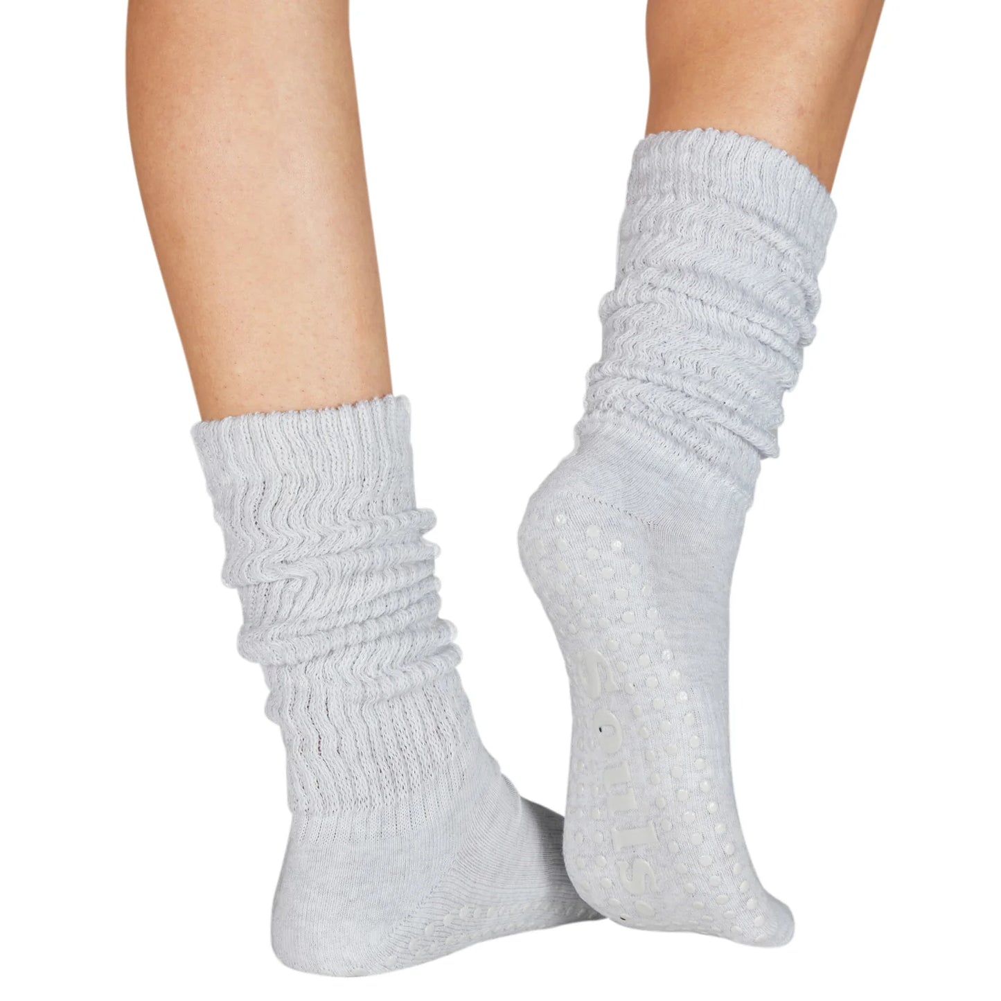Grey Cloud Grip Socks For Pilates, Yoga, Barre