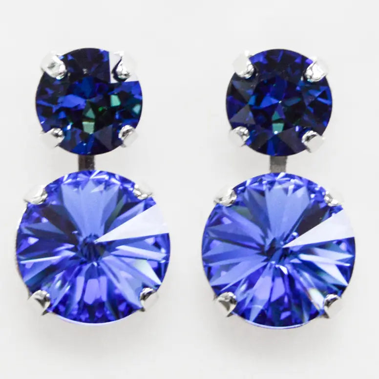 Summer Blues Stacked Earrings