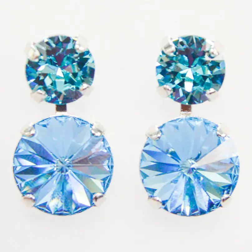 Teal Tides Stacked Earrings | Katora