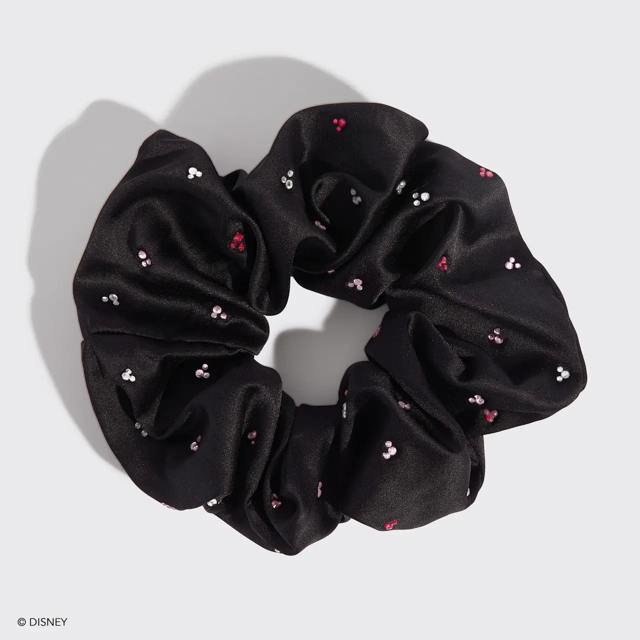 Kitsch x Disney Mickey & Minnie Satin Rhinestone Scrunchie