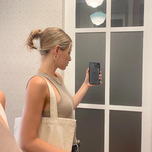 Eco-Friendly White Cloud Claw Clip