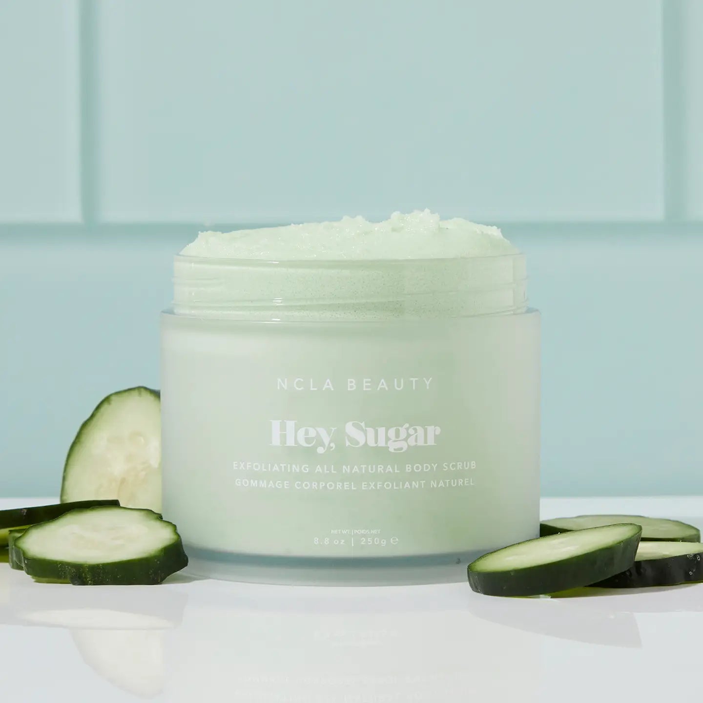 NCLA Beauty Hey, Sugar All Natural Body Scrub - Cucumber
