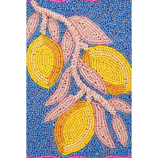 Limoncello Dream Hand-Beaded Mini Tote