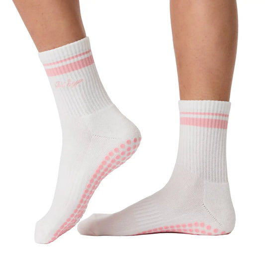 Souls. Pink Goal Digger Grip Socks For Pilates, Yoga, Barre