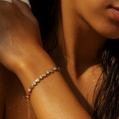 Jules Heart Chain Bracelet