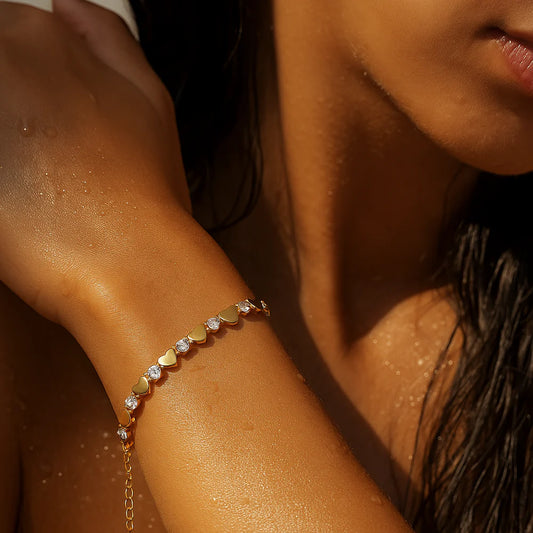Jules Heart Chain Bracelet