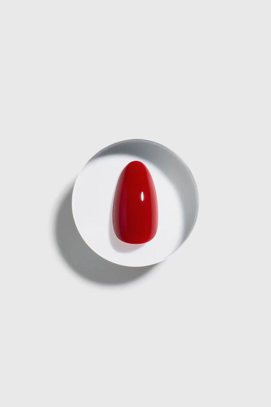 Red Red (Short Almond) Nails