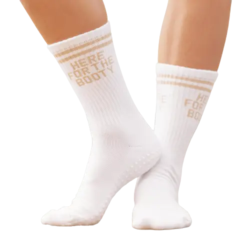 Souls. Here For the Booty Grip Socks For Pilates, Yoga, Barre