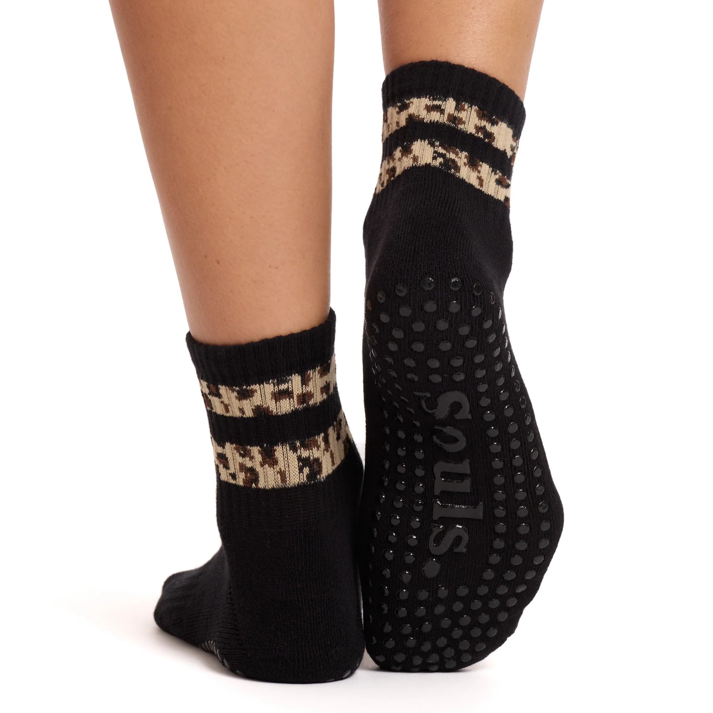 Souls. Cheetah Grip Socks for Yoga, Pilates & Barre