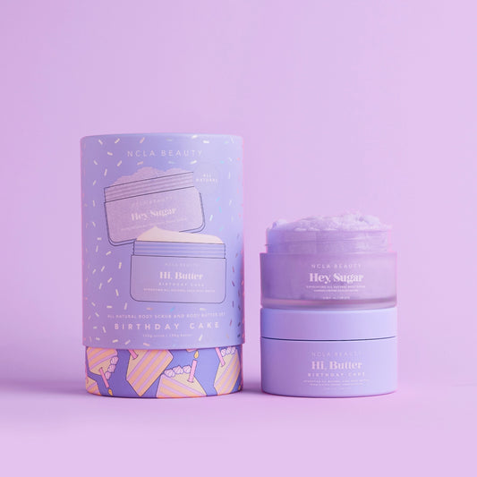 NCLA Birthday Cake Body Scrub + Body Butter Set