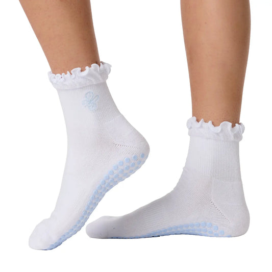 Souls. New Beginnings White Grip Socks For Pilates, Yoga, Barre