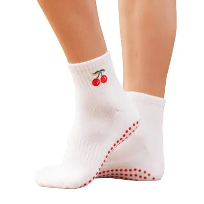 Souls. Very Cherry Grip Socks for Yoga, Pilates & Barre