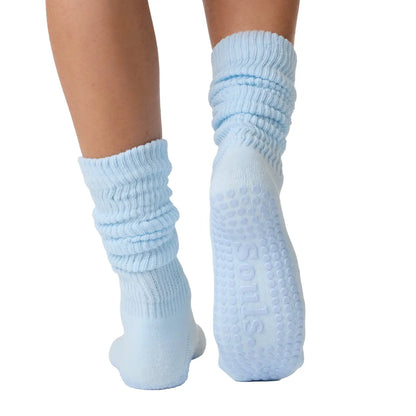 Baby Blue Cloud Grip Socks for Pilates, Yoga & Barre