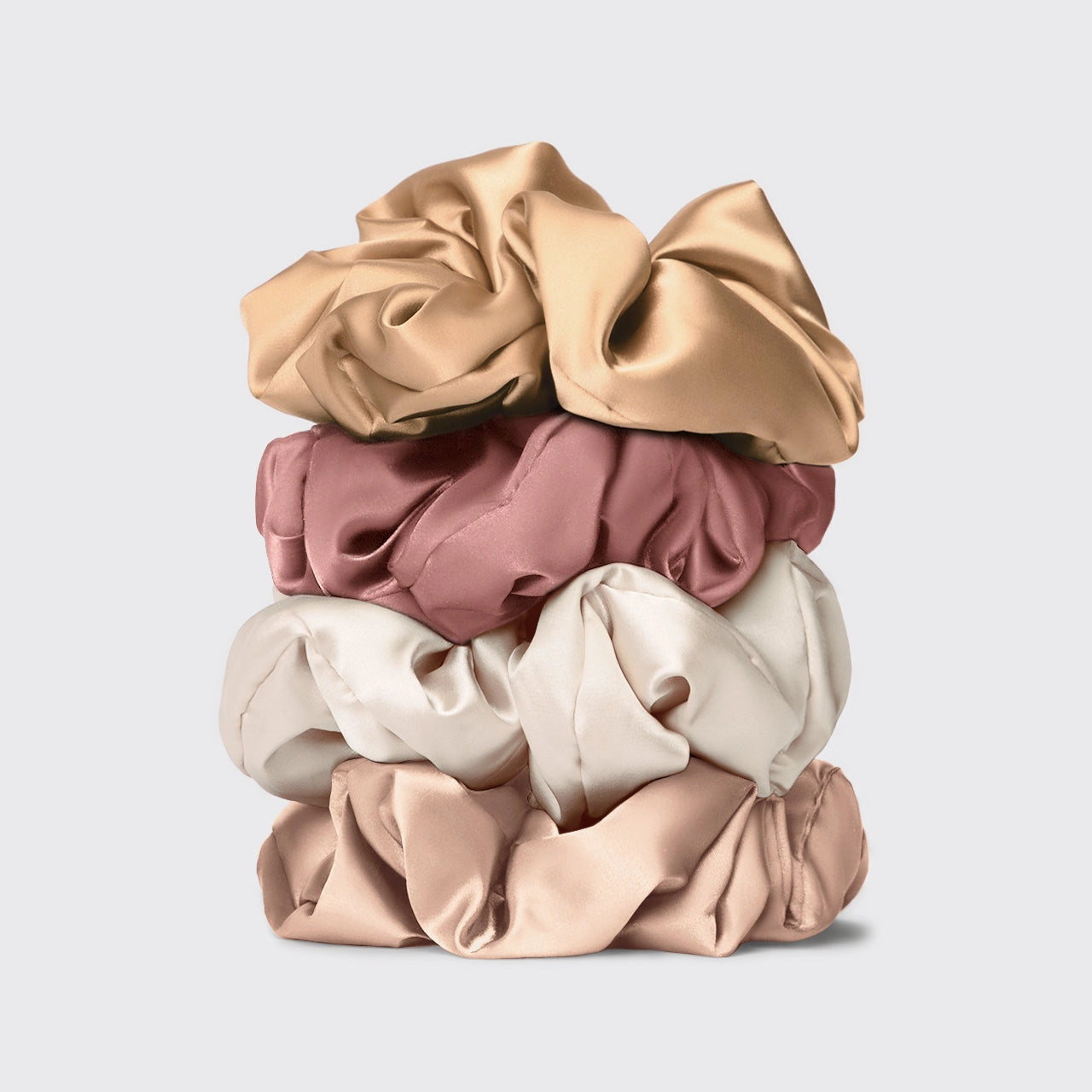 Pillow Scrunchies in Satin 4pc