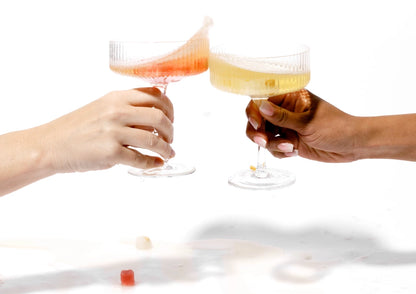 Champagne Mimosa Mixer Trio, Shimmer Orange & Grapefruit Cubes