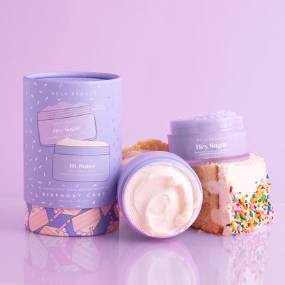 NCLA Birthday Cake Body Scrub + Body Butter Set