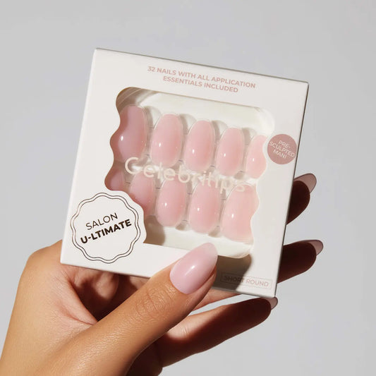 Clean Pink (Short Round) Nails