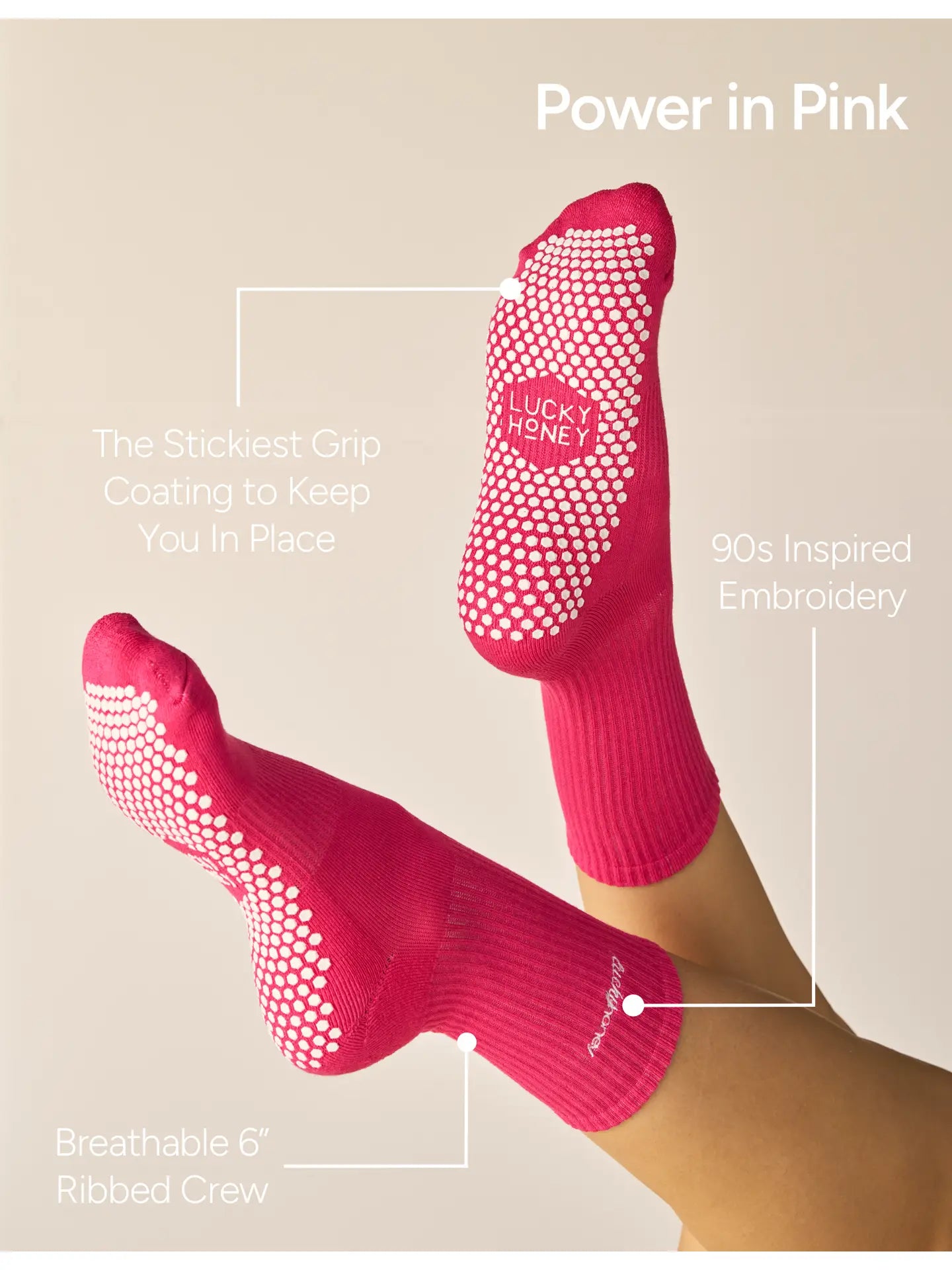 The 90s Crew Grip Sock