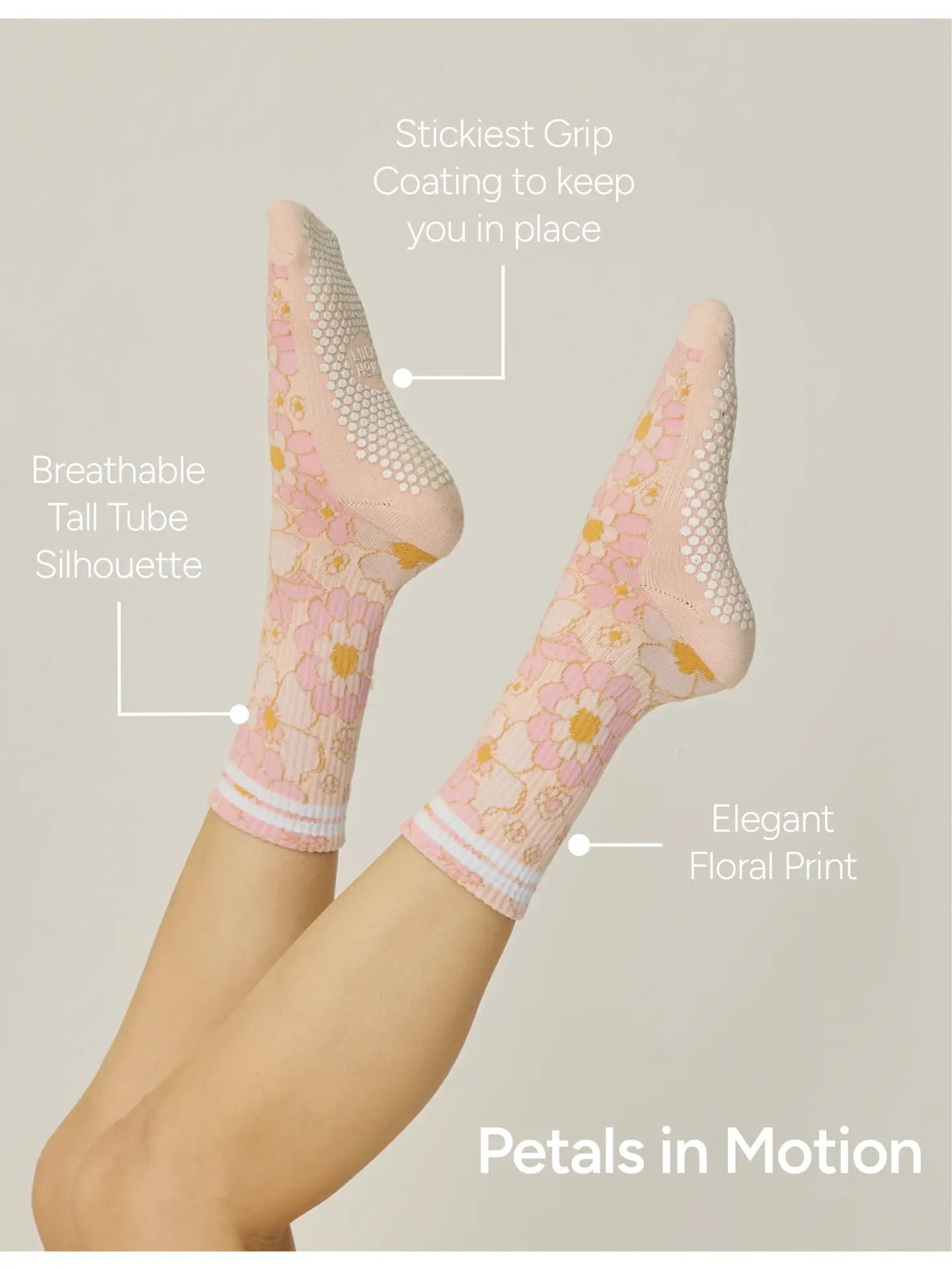 The Floral Grip Sock
