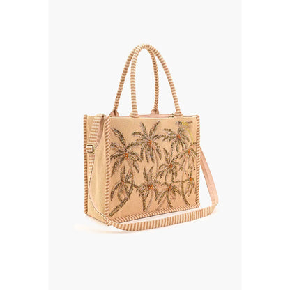 Palm Dunes Embellished Handbag