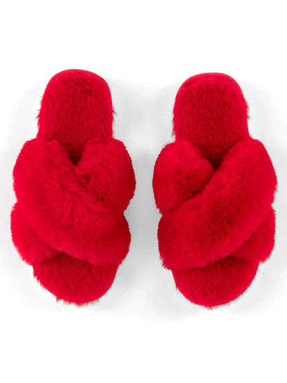 Red Christina Slippers