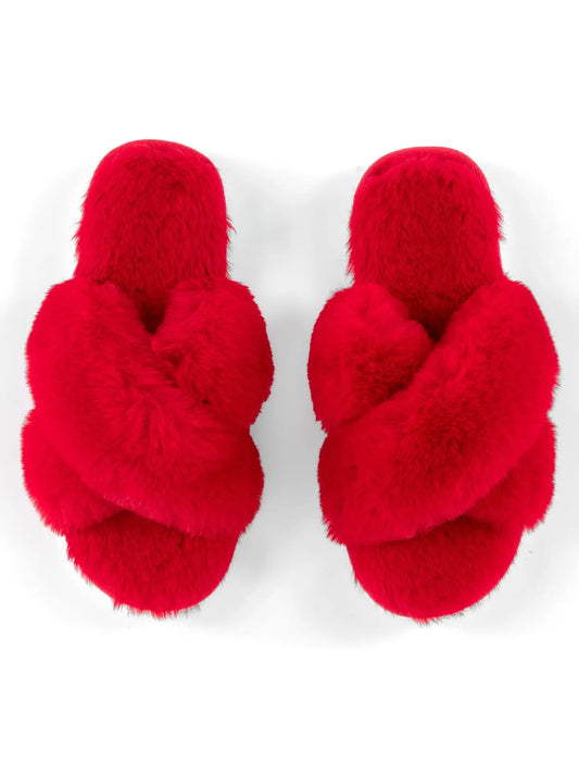 Red Christina Slippers