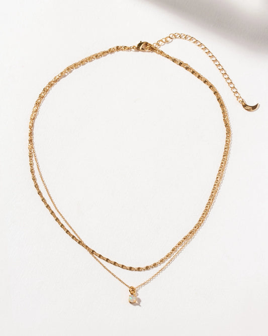 Nova Layered Opal Collar Necklace