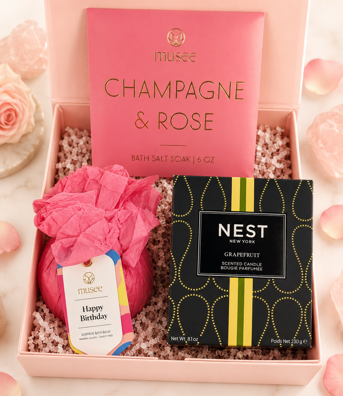 Bath Bomb, Bath Salt Soak and NEST Grapefruit Candle