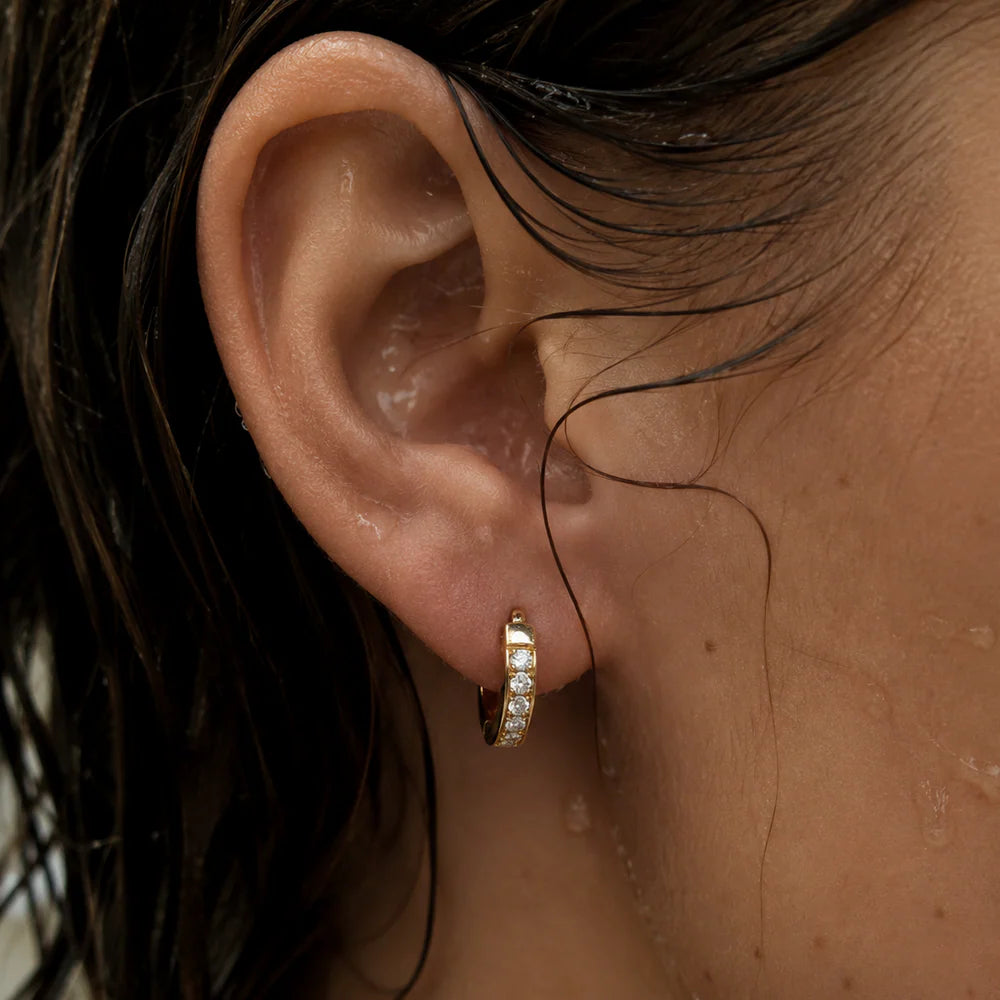 Tinsley Huggie Hoop Earring