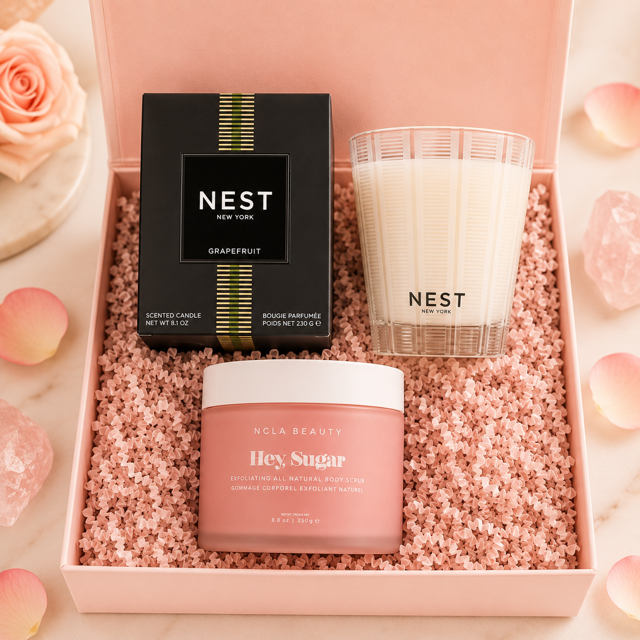Grapefruit Candle & Body Scrub Gift Set