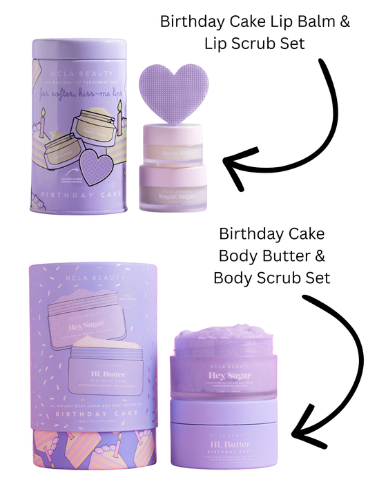 Birthday Cake Balm, Butter & Scrub Set