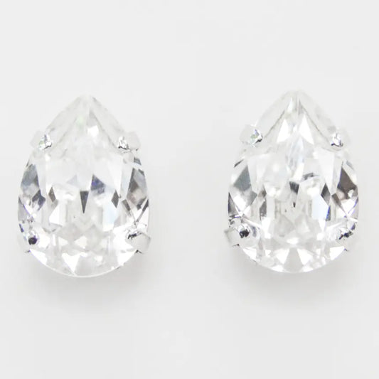Crystal Pear Earrings