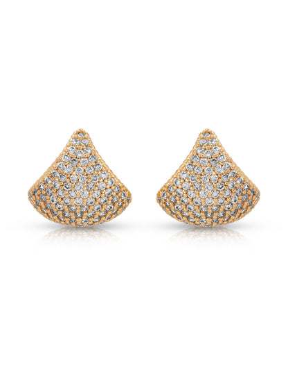 Pavé Encrusted Huggie Hoops