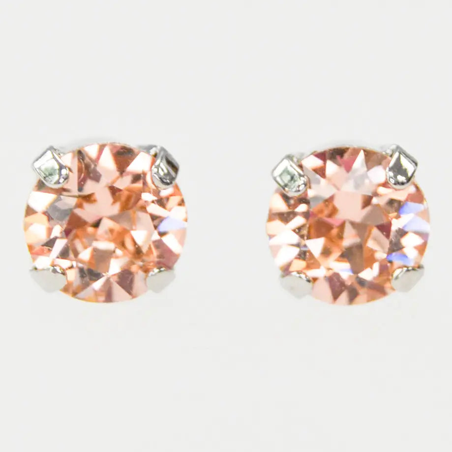Light Peach Stud Earrings