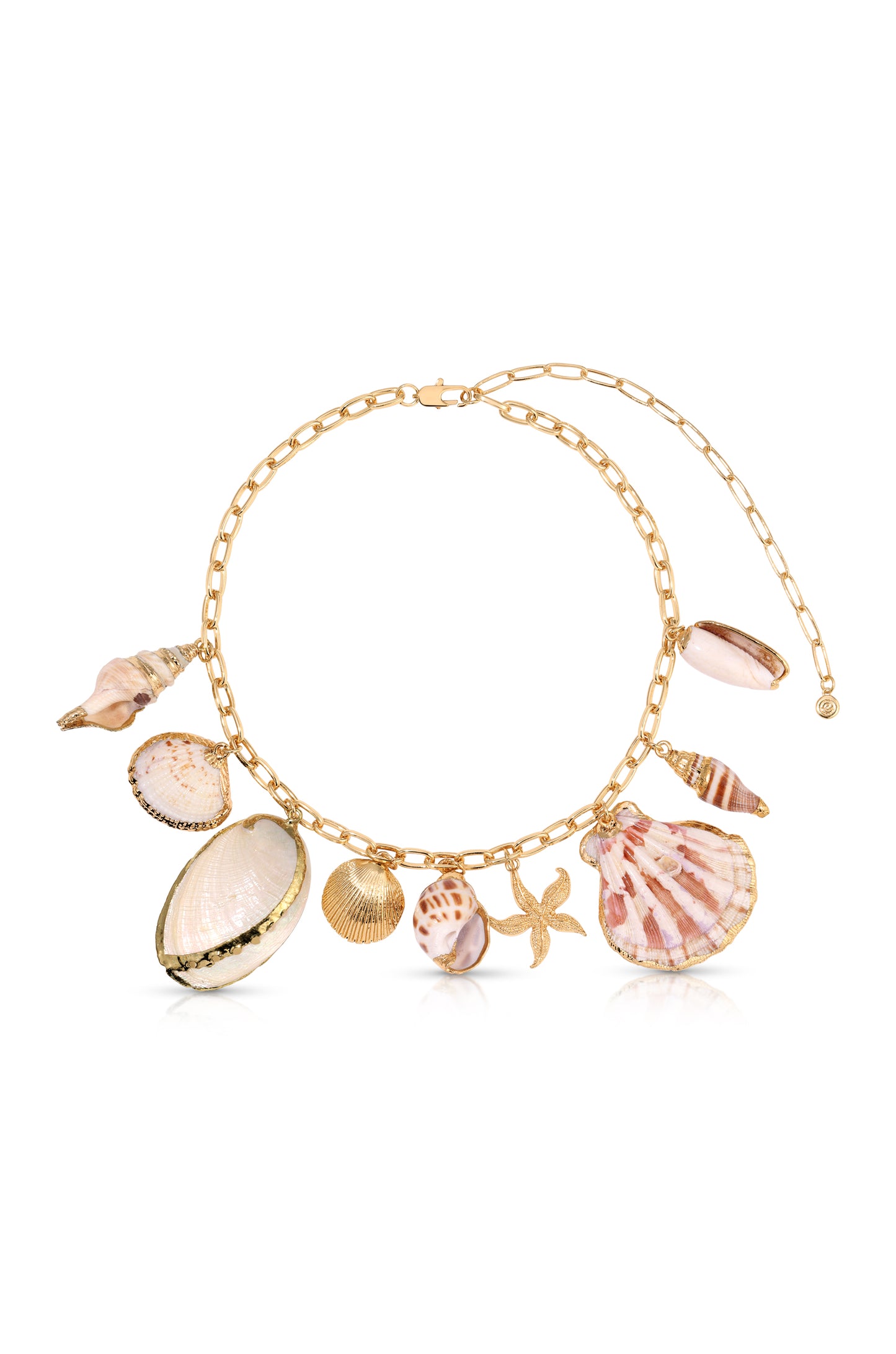 Private Island 18k Gold Plated Assorted Shell Necklace