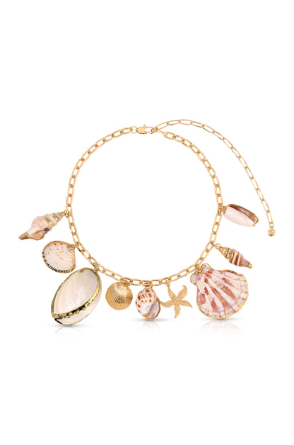 Private Island 18k Gold Plated Assorted Shell Necklace