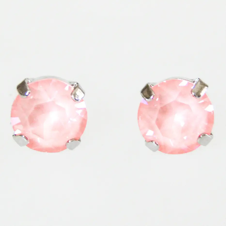 Narragansett Peach Gold Plated Stud Earrings