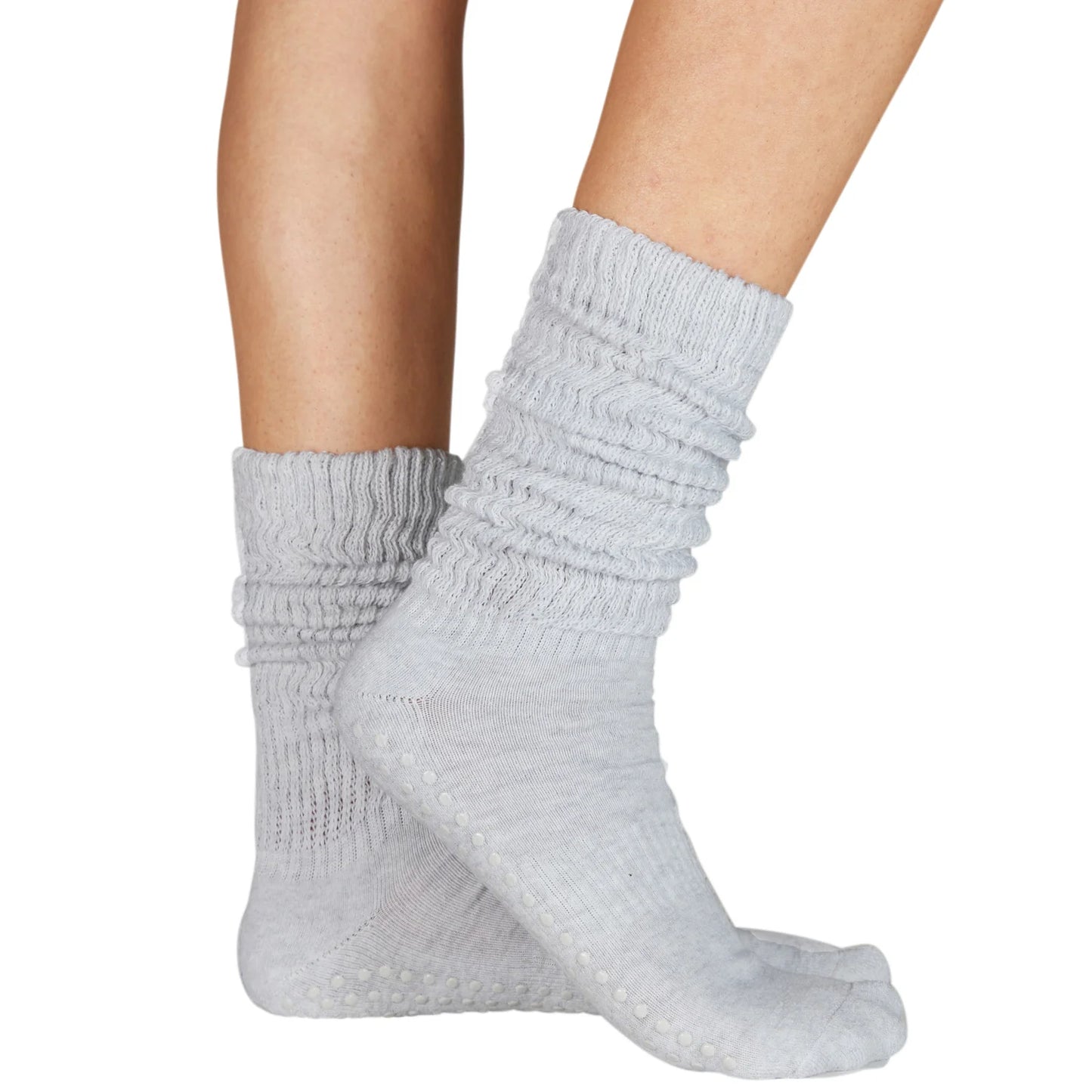 Grey Cloud Grip Socks For Pilates, Yoga, Barre
