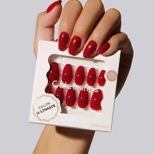 Red Red (Short Round) Nails