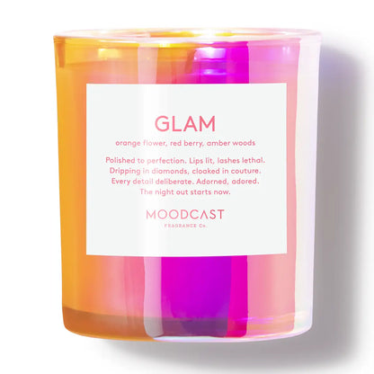 Glam - Coconut Wax Candle - Vibes - 8 oz Glass Jar