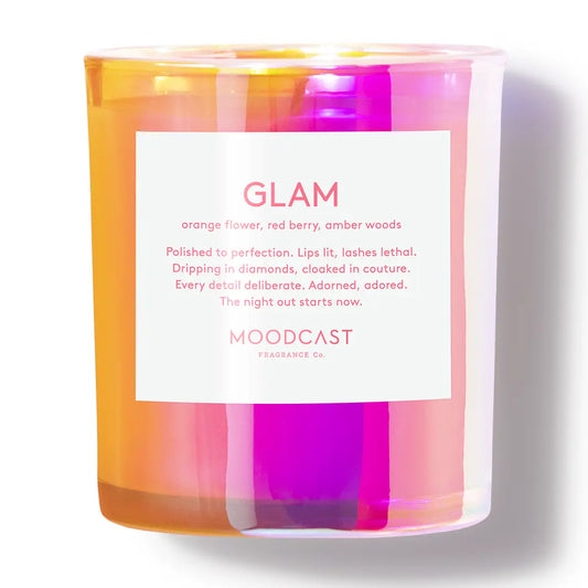 Glam - Coconut Wax Candle - Vibes - 8 oz Glass Jar