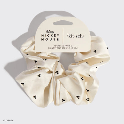 Kitsch x Disney Mickey & Minnie Satin Rhinestone Scrunchie