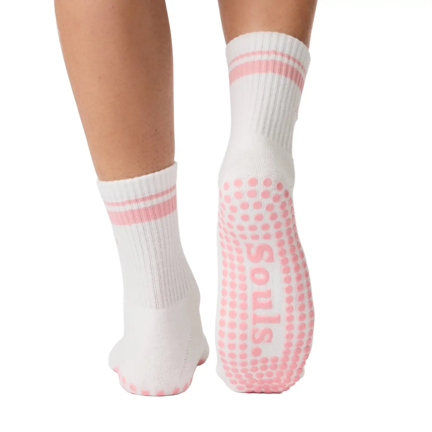 Souls. Pink Goal Digger Grip Socks For Pilates, Yoga, Barre
